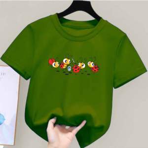 Kaos oblong anak cewek motif lucu usia 2-10thn atasan pengan pendek anak perempuan