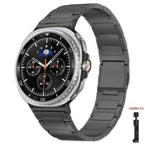 Dây Đeo Từ Tính Bằng Titan Cho Đồng Hồ Samsung Galaxy Tương Thích Với 8 Mẫu Ultra Classic 46mm Dây Đeo Tay Sang Trọng Tùy Chọn 40mm 44mm 46mm