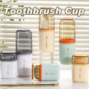 Portable Toothbrush Cup Waterproof Toothbrush Storage Box Toothbrush Cup Toothpaste Holder Bathroom Storage Organizer