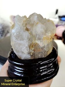 Natural High Grade Madagascar Old Mine Skeletal Smoky Quartz Crystal Ornament HSK06