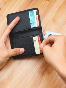 Card Holder For Men Ultra-Thin Mens Drivers License Wallet Business Card Holder Business High-End Multi-Card Card Holder Portable Document