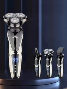 Electric Shaver for Men Rechargeable Three-Head Full Body Washable Beard Trimmer Facial Hair Removal Tool Quality Personal Care