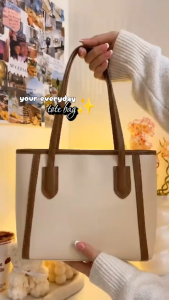 VIVI BAG#8312 Functional Elegant Tote Bag for Women Classic Plain colors Design with Large Capacity use for highschoolcollage students womens