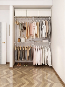 PONIE | Open Wardrobe Design Eco-friendly Metal Closet 1.6m