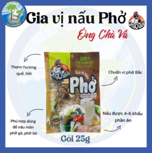 [1 THÙNG 60 GÓI_25G] GIA VỊ NẤU PHỞ ÔNG CHÀ VÀ