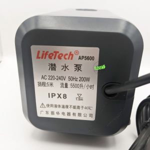 Máy bơm bể cá hòn non bộ - máy bơm hồ cá - bơm bể cá thủy sinh - Máy bơm LifeTech AP5600-200W Bơm Hồ Cá Chất Lượng Cao - Lazada