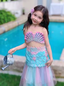 Mermaid Theme Girls Beach Party Dress