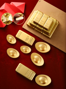 SHANYANG | Wealth Attracting Mini Solid Brass Gold Ingot Ornament One Tael
