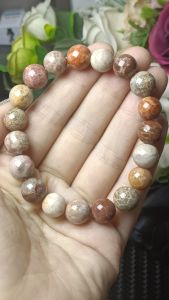 Coral Stone Jade Bracelet 10mm 珊瑚玉手串10mm