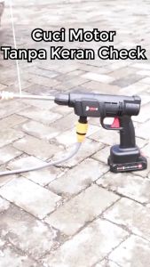 SN Mesin Jet Cleaner Cuci Motor Mobil Ac Baterai - 24V Cordless Jet Cleaner 24V Clening Gun Cas Baterai Alat Semprot Cordless - Mesin Cuci Steam Motor Baterai 24V Cordless Jet Cleaner Busa Sabun Lurus Nyebar