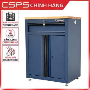 Tủ Dụng Cụ CSPS 61cm - 01 Hộc Kéo Màu Xanh Dương Kèm Ván Gỗ Và Chân Tăng Chỉnh
