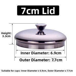 XIANXINGREN | Dustproof Round Durable Stainless Steel Cup Lid