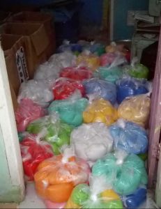 cat tembok kiloan 1kg kemasan plastik