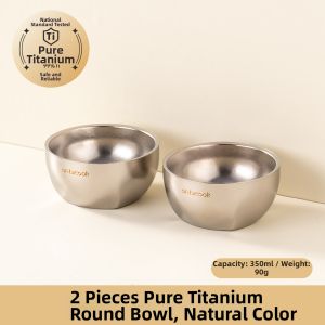 onlycook | Titanium Double-layer Insulation Rice & Soup Bowl