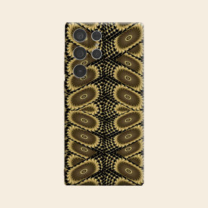 Gold Fractal Floral Luxury Fashion Full Lens Protective Case for Samsung Galaxy S26 S25 S24 A56 A36 Plus Ultra