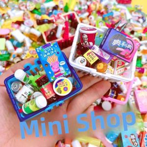 Miniature Convenience Store Bottle Simulation Food Toys DIY Accessories Mini Supermarket Playhouse Toy Parts Popular Miniature