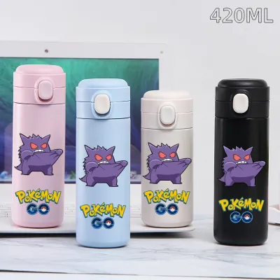 Takara Tomy | Pokemon Vacuum Cup Water Bottle Pikachu Kids Drinking Sports Portable Large Capacity Outdoor Thermal Cup Stainless Steel Bottle