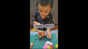 Mainan Edukasi Busy Cube 12 in 1 Sensory Cube Board Montessori Kubus Mainan Motorik byGHEduPlay