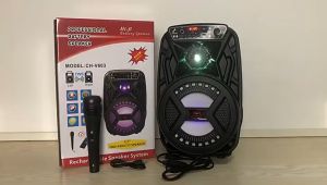 MKC KIMISO-3603 SPEAKER BLUETOOTH KARAOKE BESAR 3603 6.5 -INCH PORTABLE BLUETOOTH SPEAKER OUTDOOR MENERAPKAN AUDIO MIKROFON LAMPU LED LED PANGGUNG