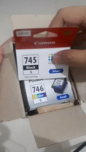 Cartridge Canon 745s 746s Original Ink Printer Hitam Warna Cetakan Tajam Awet Untuk Dokumen Laporan