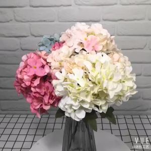1/4 Chiếc Lụa Hoa Cẩm Tú Cầu Nhân Tạo Hoa Cho Đám Cưới Cô Dâu Bó Hoa Nhà Vườn Trang Trí Treo Tường DIY Lễ Hội Hộp Quà Tặng Trang Trí
