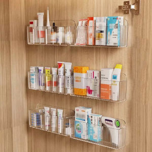 Wall Mounted Storage Box Multi-Functional Organizer for Daily Use Ideal for Storing Cosmetics Drugs Lipstick - Tightly Packaged