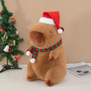 GUAIBUDIAN | Capybara Christmas Hat Plush Toy