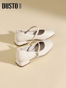 DUSTO | French Style Mary Jane Shoes Coarse Heel