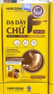 Dạ dày chữ F giảm đau đầy bụng dùng được cho người tiểu đường hương dưa gang dễ uống. Hộp 20 gói