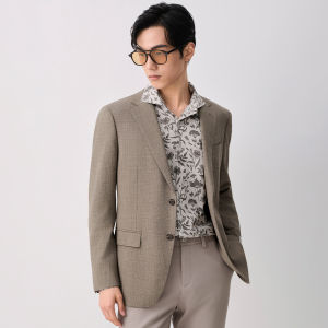Business Casual Spring New Mens Linen Suit Jacket