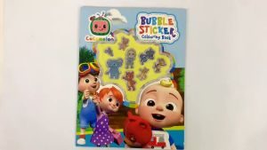 CoComelon Colouring Book with Bubble Stickers for Preschool Kids to Color & Learn with Favourite Characters