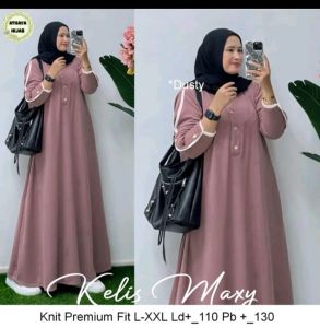 KELIS MAXY DRESS KNIT KANCING BUSUI