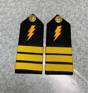 1Pair “ETO” Electrician Shoulder Board for Seaman (Embroide ang kidlat)