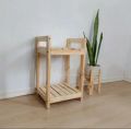 Rak dispenser | Rak rice cooker | Rak magicom | Rak kayu susun serbaguna. 