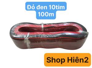 1 cuồn 100 mét dây điện đỏ/đen phù hợp thiết bị công suất nhỏ <=10W