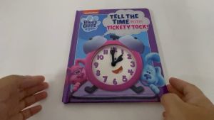 Blues Clues Tell The Time Interactive Story Book With Clock To Learn About Time & Counting For Kids