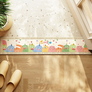 Ultra-Thin Cartoon Diatom Mud Water Absorbent Door Mat Kitchen Bathroom Entrance Rug Long Narrow Threshold Stone Mat
