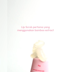 GLAMOIRE - JIERA Bamboo in Your Lip Scrub 10 gr dengan Nano Particle dari Bamboo  Membantu Melembapkan Bibir Eksfoliasi serta Menutrisi Bibir