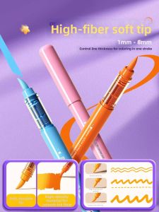 MINGZHUO | Child Friendly Non-bleed Layerable Liquid Ink Soft Tip Markers 60 Colors