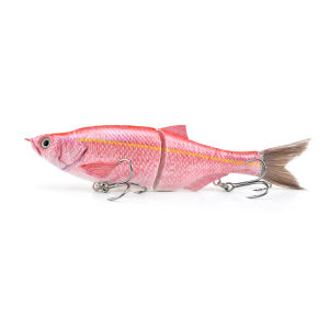 Fiber Tail Single Joint Glide Bait Shad Artificial Bait Fishing Lure Slow Sinking S Carved Gliding Bait
