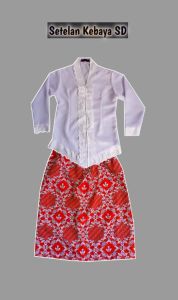 ROK BAJU KEBAYA SEKOLAH SD SATU STEL