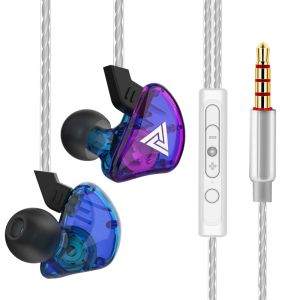 QKZ | QKZ CK1 metal subwoofer in-ear earphones mobile phone computer music wire-controlled sports in-ear earphones Impostos Inclusos