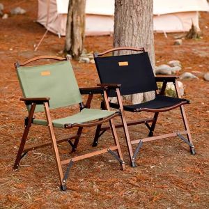 Mountain Customer outside Folding Chair Solid Wood Kermit Chair Beech Military Chair Outdoor Folding Chair Camping Chair Portable
