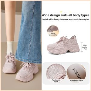 Josiny | Purple Dad Shoes For Women Platform Comfortable Breathable