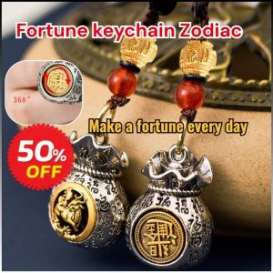 Fortune Bag Jewelry Mini Fortune Decorations Self-use Metal Attract Wealth Yellow Car Hanging Festive