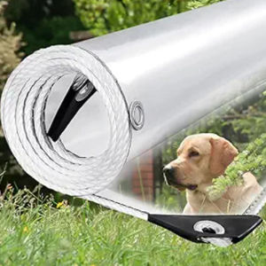 ผ้ากันน้ำโปร่งใส ทนต่อการฉีกขาด ทำจากพีวีซี เหมาะสำหรับสวน ระเบียง ชานบ้าน เรือนกระจก กันแดด กันลม