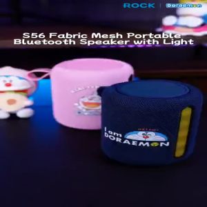 ROCK Doraemon S56 Fabric Mesh Portable Bluetooth Speaker with Light
