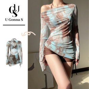 ชุดว่ายน้ำบิกินีชุดสวมใส่ชายหาด3ชิ้นสุดเซ็กซี่สำหรับผู้หญิงเอวสูงแฟชั่นน่ารักยืดได้ลายดอกไม้สไตล์ใหม่