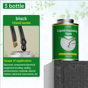 125ml Liquid Electrical Tape Insulating Paste High Temperature Fix Line Glue for Wire Cable Coat Repair Fast Dry Liquid Sealant