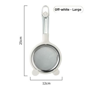 Onlycook 304 Stainless Steel Juice Filter Sieve Spoon Fine Mesh Soybean Paste Filter Spoon Baking Flour Sieve Kitchen Tool